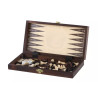 ZESTAW SZKOLNY DREWNIANY (28x28cm) - SZACHY + WARCABY + BACKGAMMON